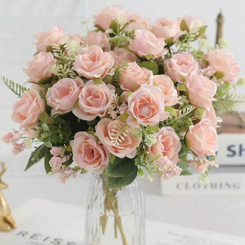 bouquet de pivoines artificielles pour mariage et décoration intérieure - vue 13 sur 15