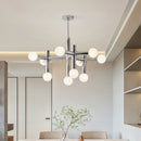 lustre moderne design nordique en verre et métal