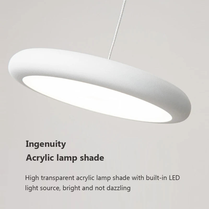 Nordique LED Suspension Lumière Vert 1-3 Tête Disque Lampes Suspendues Lustre Pour Salon Chambre Cuisine Salle À Manger Décor À La Maison Luminaire - vue 6 sur 21