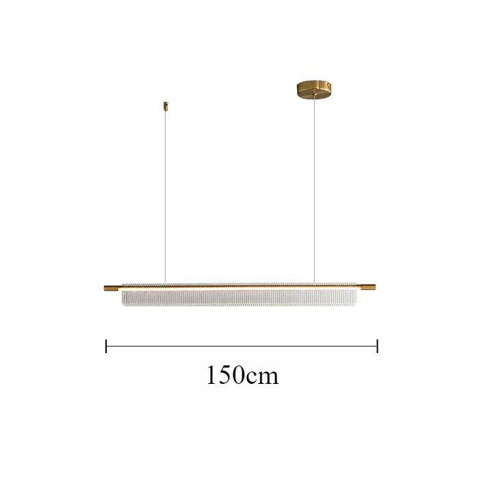 lustre linéaire moderne pour décoration intérieure et restaurant - vue 13 sur 18