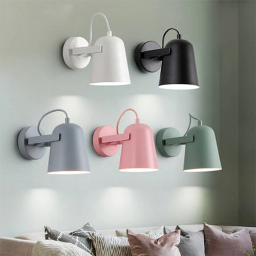 Nordique LED Applique Murale Moderne Salon Chambre Rose Intérieur Applique Salle De Bain Miroir Chevet Foyer Décoration Éclairage - vue 3 sur 11