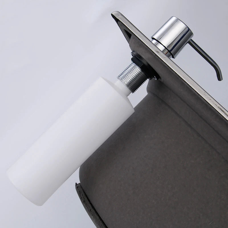 distributeur de savon inox rechargeable pour cuisine - vue 5 sur 14