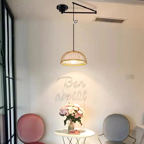 lustre minimaliste extensible rotatif avec bras pivotant pliable - vue 2 sur 13