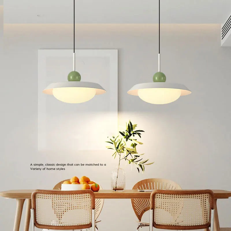 Suspension nordique led décoration maison éclairage intérieur - vue 4 sur 18