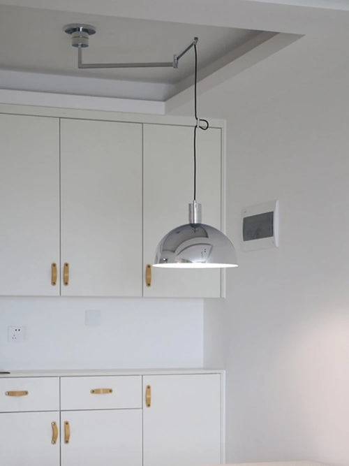 lustre à tête unique angle réglable design minimaliste moderne - vue 2 sur 8