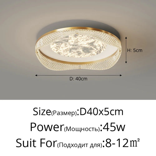 plafonnier moderne en laiton design créatif minimaliste pour intérieur - vue 15 sur 26