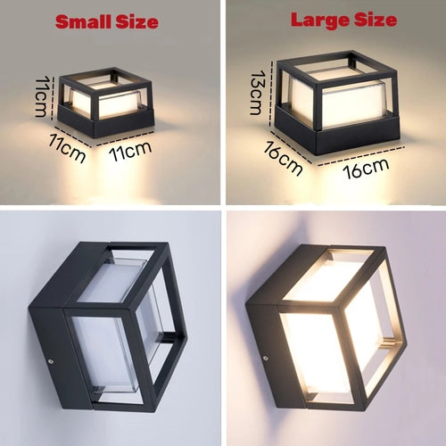Applique murale intelligentes d'extérieur Tuya Wifi LED 10W Cube RGB App applique à intensité variable étanche jardin Alexa Google maison applique murale AC85-265V - vue 3 sur 12