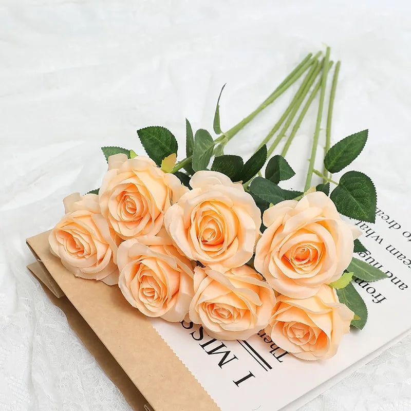 rose artificielle dégradé pour décoration fête thème féerique - vue 16 sur 16