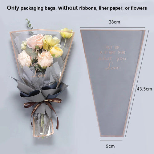 lot de 50 sachets imperméables pour roses à offrir pour la saint valentin - vue 7 sur 18