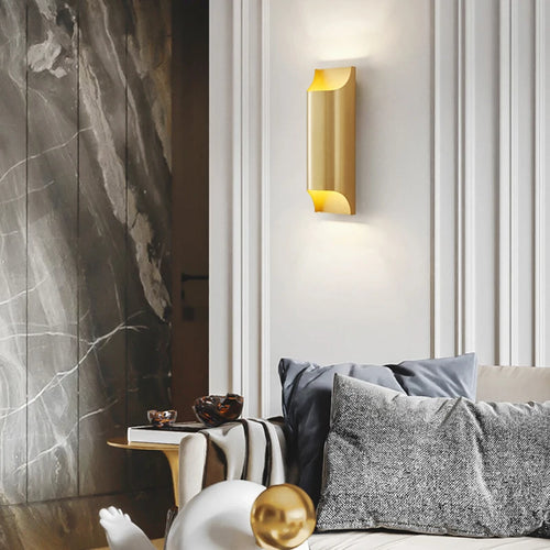 Applique murale LED en laiton au design moderne - vue 4 sur 10