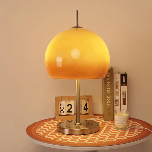 lampe de table rétro moderne style bauhaus champignon d'ambiance - vue 4 sur 7