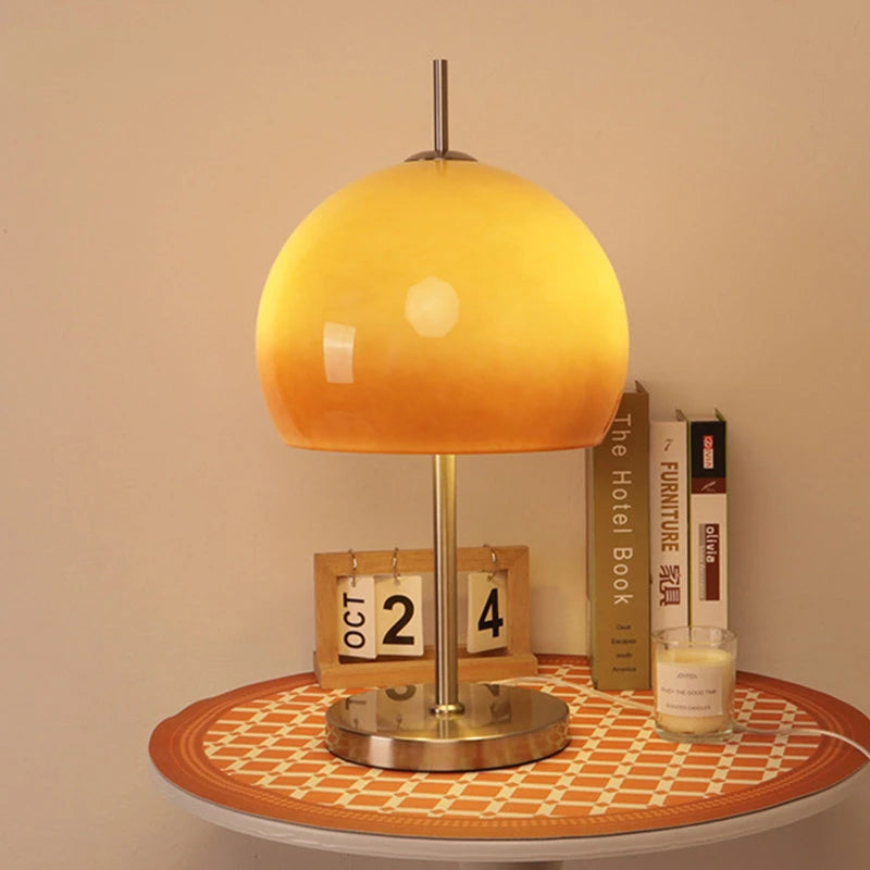 lampe de table rétro moderne style bauhaus champignon d'ambiance - vue 3 sur 7