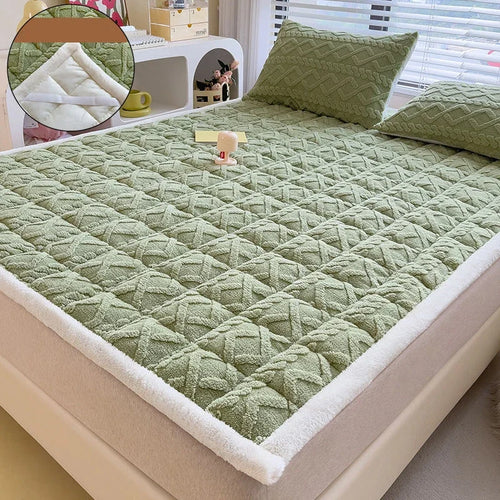 surmatelas doux en velours agneau pour étudiants et dortoirs - vue 12 sur 12