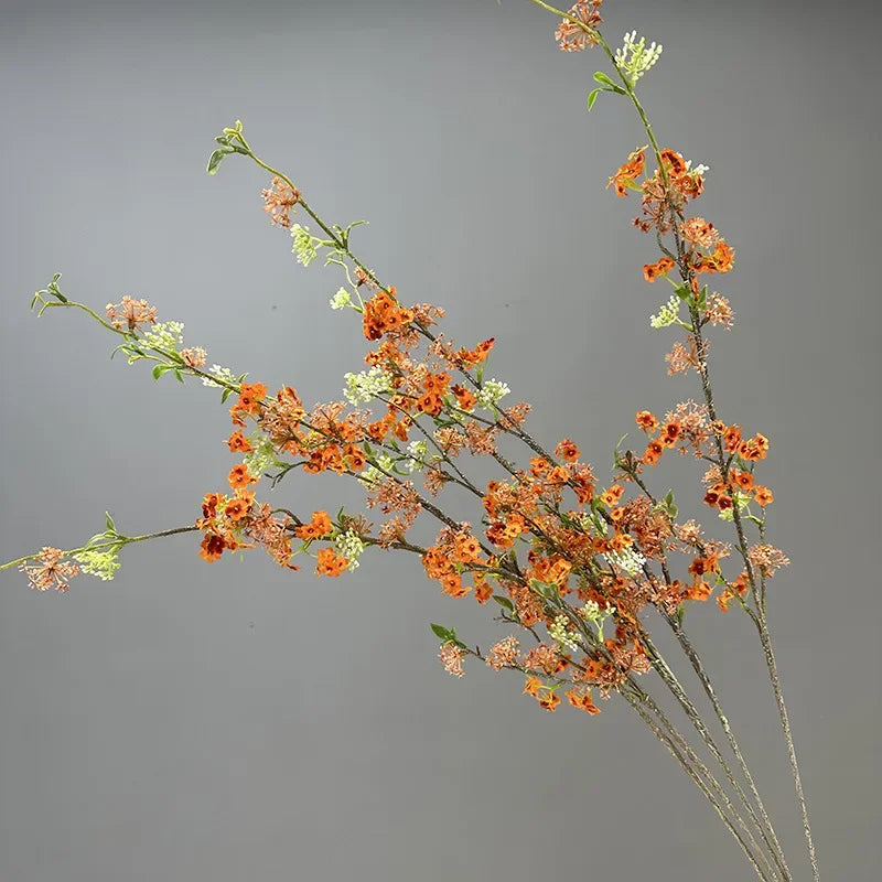 décoration de table en fleurs artificielles et saule neige - vue 6 sur 10