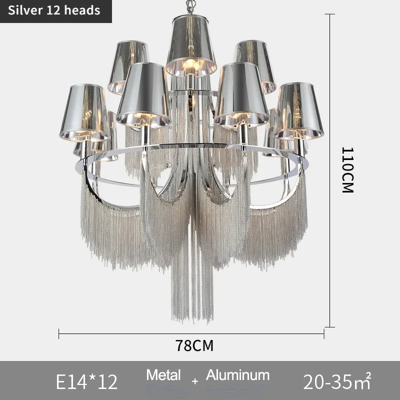 lustre de luxe moderne pour mariage avec lumières intégrées - vue 10 sur 14