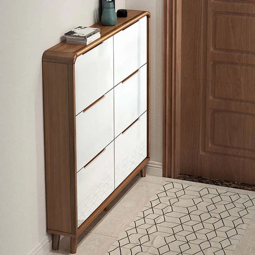 meuble à chaussures en bois design moderne gain de place luxe - vue 3 sur 22