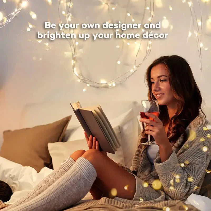 guirlande lumineuse LED à piles pour décorations de fête - vue 6 sur 9
