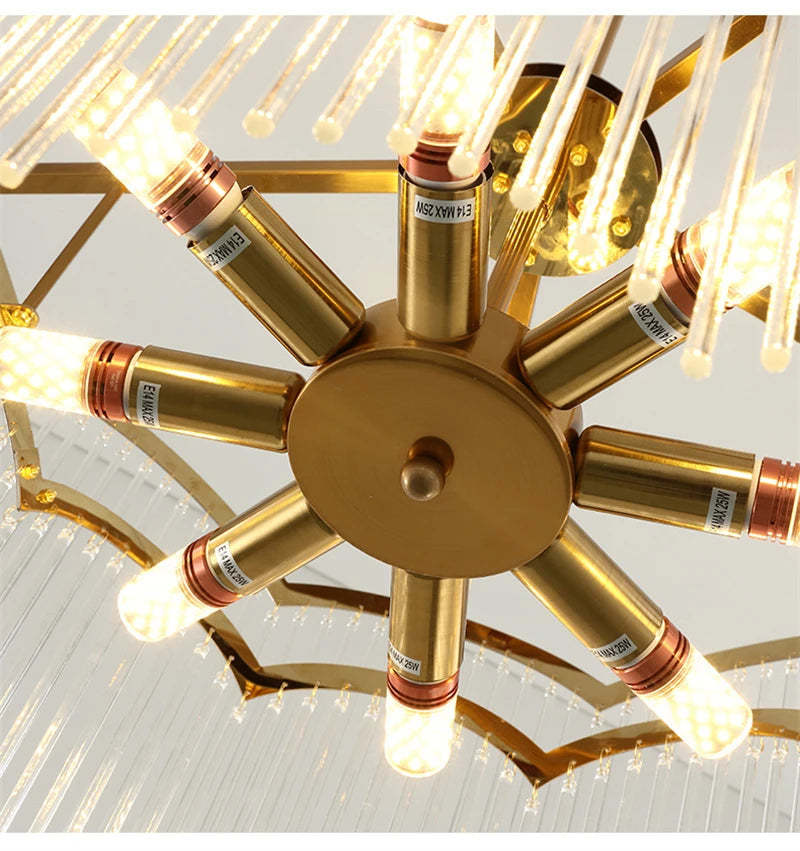 lustre en cristal moderne design luxe pour intérieur - vue 6 sur 10