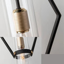 suspension moderne en verre avec cordon réglable pour intérieur