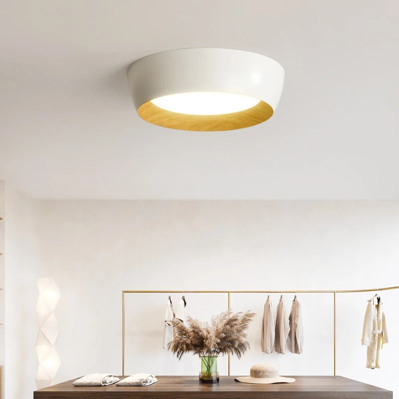 Plafonniers LED nordique pour salon chambre couloir Luminaire blanc noir gris lampe 	 lustres e pendentes - vue 4 sur 16