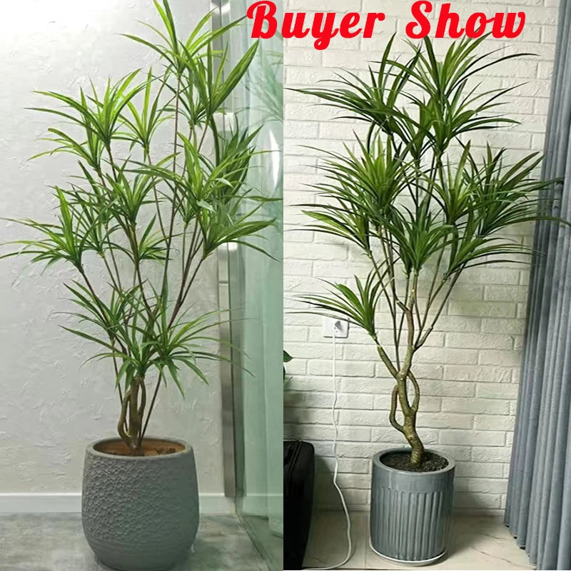 grand arbre artificiel palmier plante tropicale en pot décorative - vue 4 sur 10