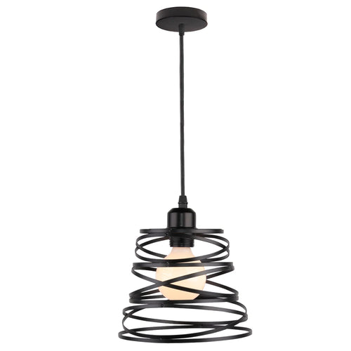 suspension vintage en métal abat-jour cage pour éclairage intérieur - vue 22 sur 24