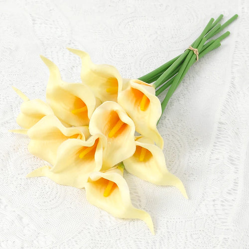 lot de fleurs artificielles lys calla pour mariage et décoration florale - vue 10 sur 23