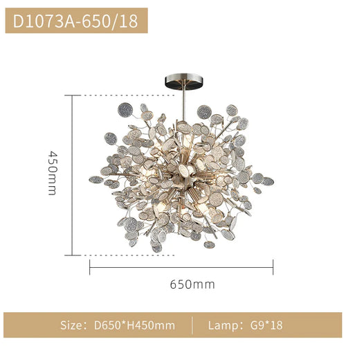 2023 Light Luxury LED Ceiling Chandelier Trend Villa Living Dining Room Pendant Lamp Modern Lustre Bedroom Hanging Light Fixture - vue 10 sur 13