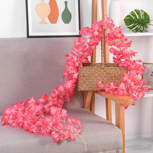 guirlande de fleurs artificielles pour décoration de mariage et intérieur - vue 9 sur 17