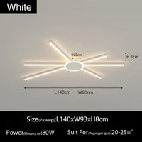 plafonnier LED décoratif géométrique pour intérieur moderne
