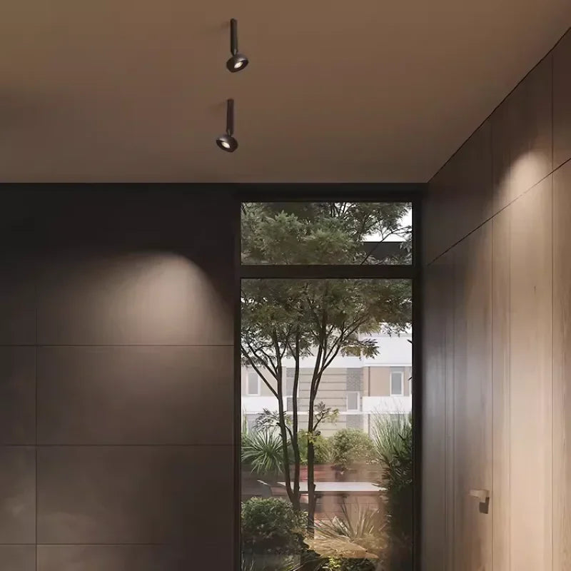 projecteur led rotatif réglable pour entrée allée décor spot - vue 3 sur 9