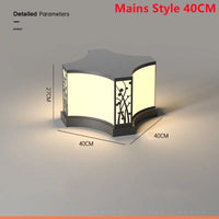 lampe solaire extérieure led en acier inoxydable pour jardin et clôture