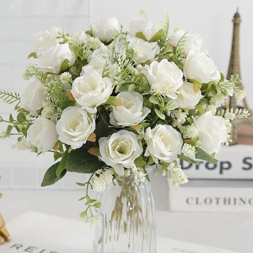bouquet de pivoines artificielles pour mariage et décoration intérieure - vue 14 sur 15