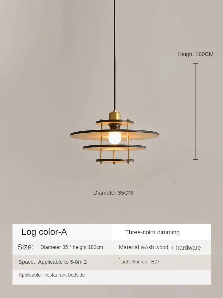 lustre en bois massif de style médiéval pour restaurant rétro - vue 8 sur 10