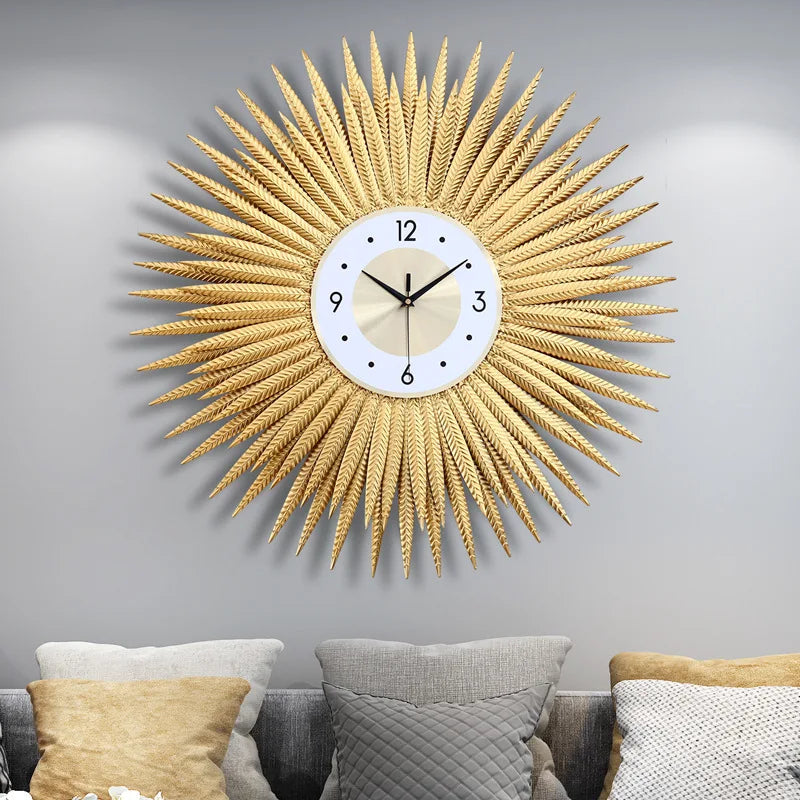 horloge murale moderne design quartz décoration intérieure élégante - vue 5 sur 5
