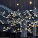suspension LED décorative en forme d'oiseau idéale pour loft