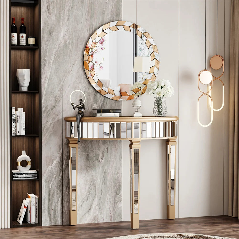 miroir mural décoratif moderne motif soleil design élégant - vue 3 sur 7