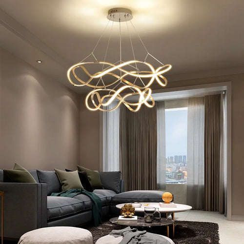 Lustre LED suspendue moderne style europe du nord - vue 7 sur 12
