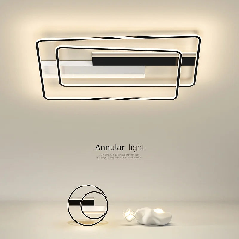 lustre moderne en led design créatif minimaliste pour intérieur élégant - vue 4 sur 18