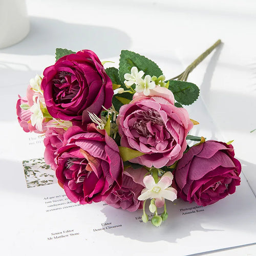 fleurs artificielles pour décoration mariage et scrapbooking - vue 7 sur 9