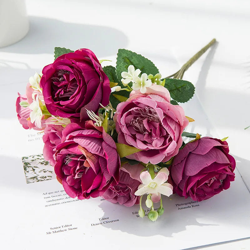 fleurs artificielles pour décoration mariage et scrapbooking - vue 6 sur 9