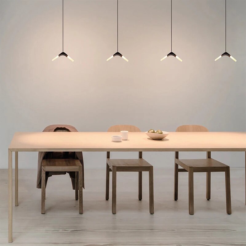 Suspension LED volantes modernes pour salle à manger - vue 3 sur 10
