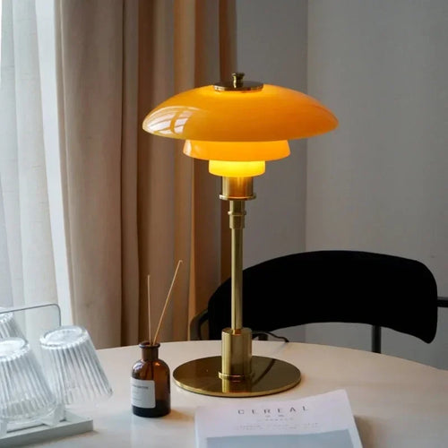lampe de table led design nordique rétro style danois élégant - vue 3 sur 10