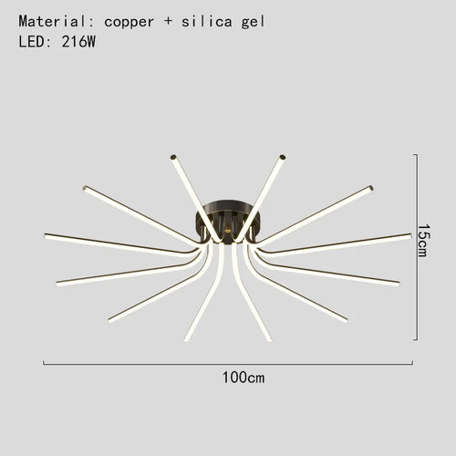 lustre led moderne minimaliste pour éclairage intérieur varié - vue 13 sur 12