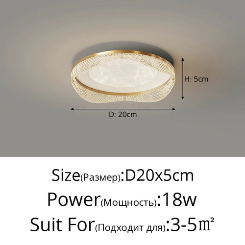 plafonnier moderne en laiton design créatif minimaliste pour intérieur - vue 12 sur 26