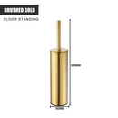 support mural pour brosse de toilette en acier inoxydable durable