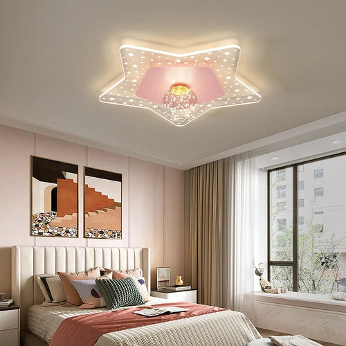 plafonnier moderne romantique pour chambre d'enfant chaleureux - vue 4 sur 8