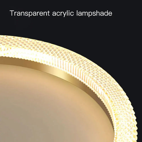 plafonnier de luxe design moderne avec anneau circulaire et rectangulaire led - vue 10 sur 10