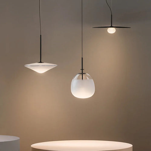 lustre suspendu en forme de verre design élégant - vue 2 sur 9