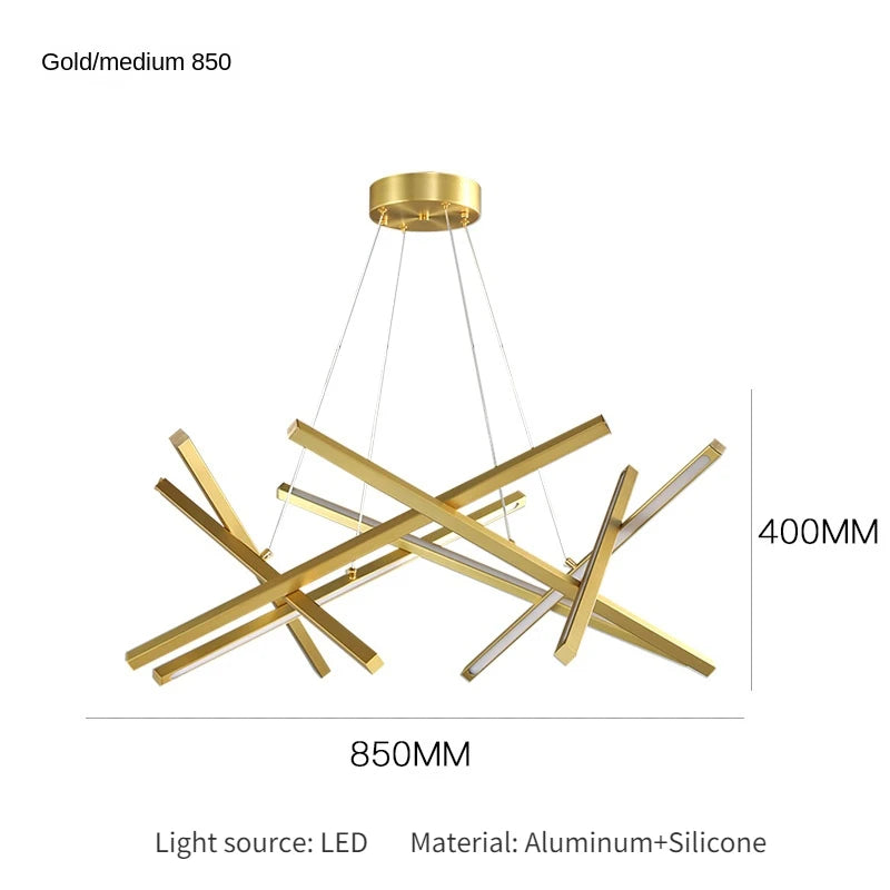 lustre minimaliste design lumière géométrique pour intérieur élégant - vue 11 sur 12